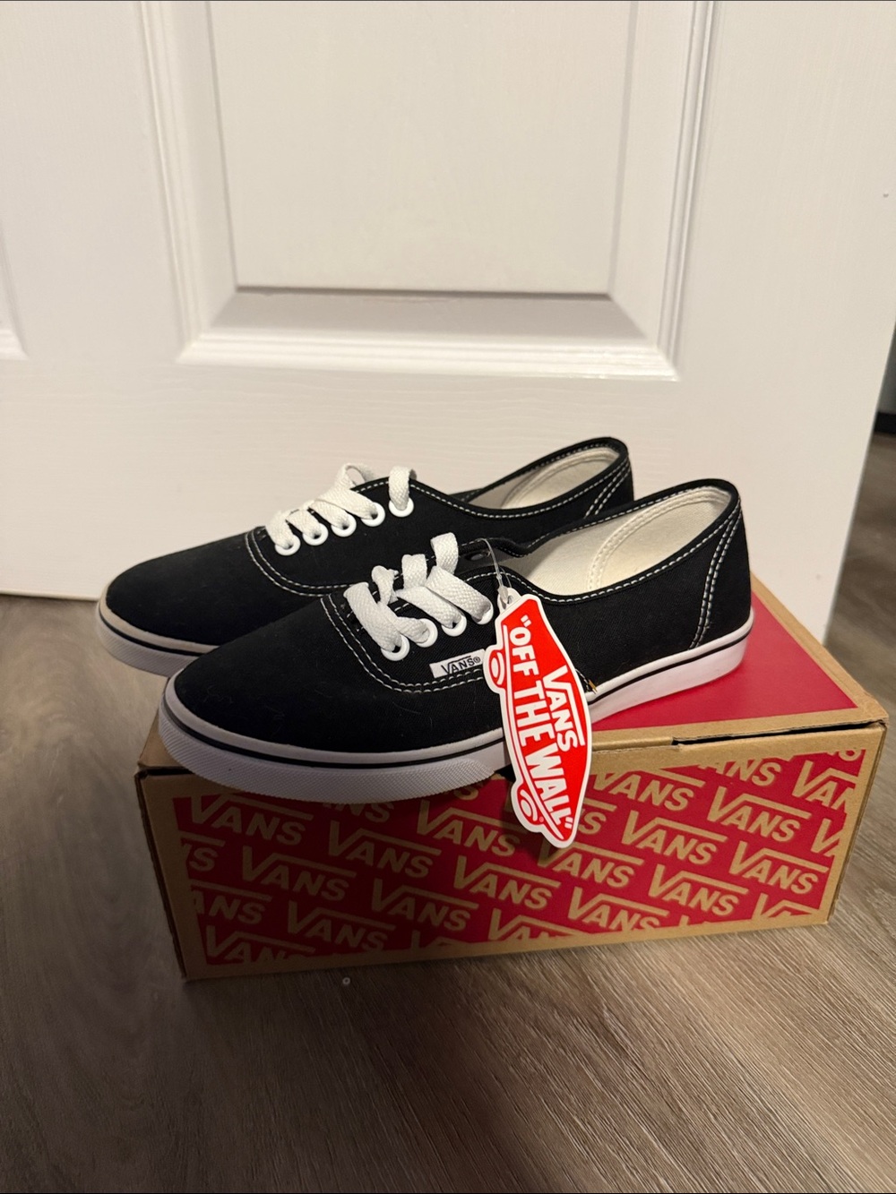 Vans Black Canvas Men's Low-Top Sneakers with White Accents